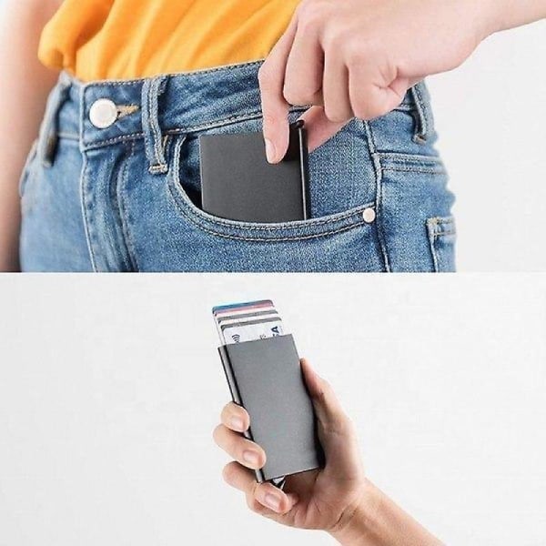 Metal Punge Rfid-blokerende kreditkortpung holder null none