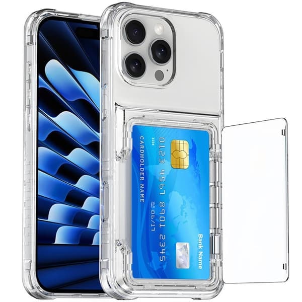 TS-Bagcover med kortlomme og stativ til iPhone 16 Pro Max
