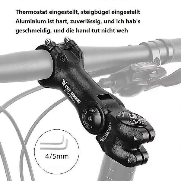 MTB Cykel Styrstam Förhöjare ALU Stam Förlängning Cykel Justerbar DE-Perfet