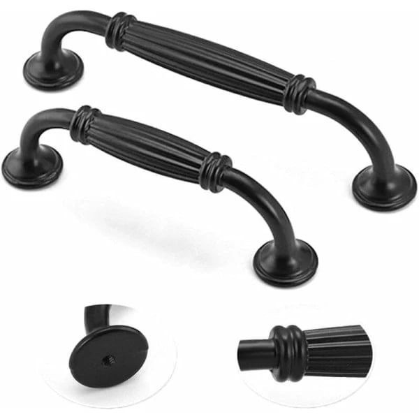 10-pack Black Cabinet Handles Bar Pulls Kitchen Handles Cupboard Handles Drawer Handles Door Knobs 128mm