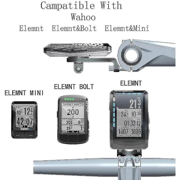 Wahoo Feste, Out Front Combo Sykkelholder for Wahoo Elemnt, Wahoo Elemnt Bolt, Wahoo Elemnt Mini og Kamera (Wahoo Mount) (Ruipei)
