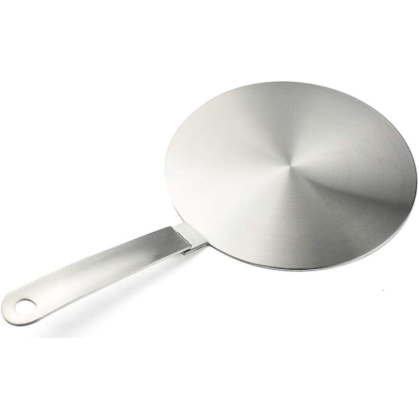 Induksjonsadapter, omformerplate for induksjonstopp, varmefordeler med avtakbart håndtak og base 20 cm