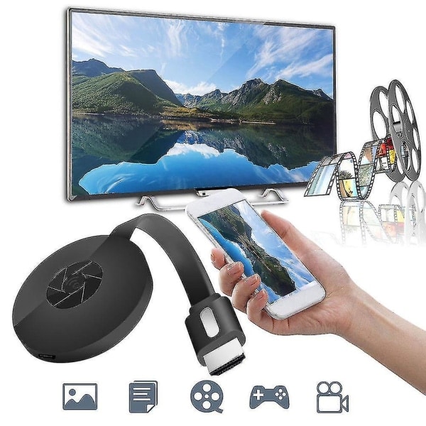 Miracast 1080p G2-4 Generasjon Digital HDMI Media Video Streamer for Ios/Android