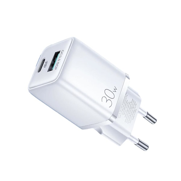 SiGN Mini Nopea Laturi USB & USB-C, PD & Q.C3.0, 3A, 30W - Valkoinen White Vit