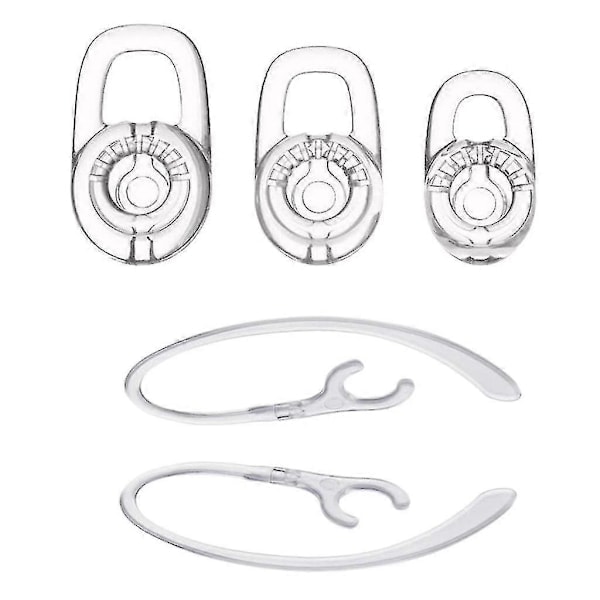 10x Silikone ørepropper med 360 graders roterende ørekrog til Plantronics M70
