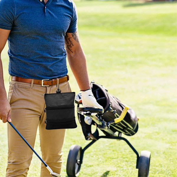 Golfväska Golf Tee Hållare SVART