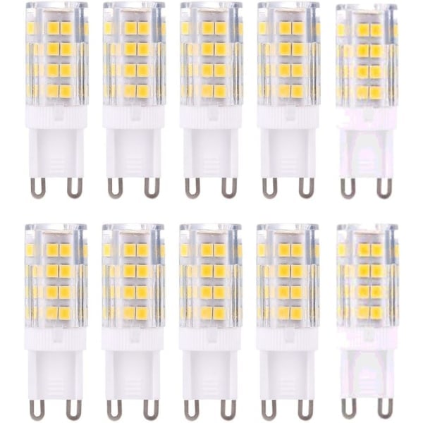 G9 LED-lampa glödlampor, varmvit 3000K 5W G9 LED, 10-pack