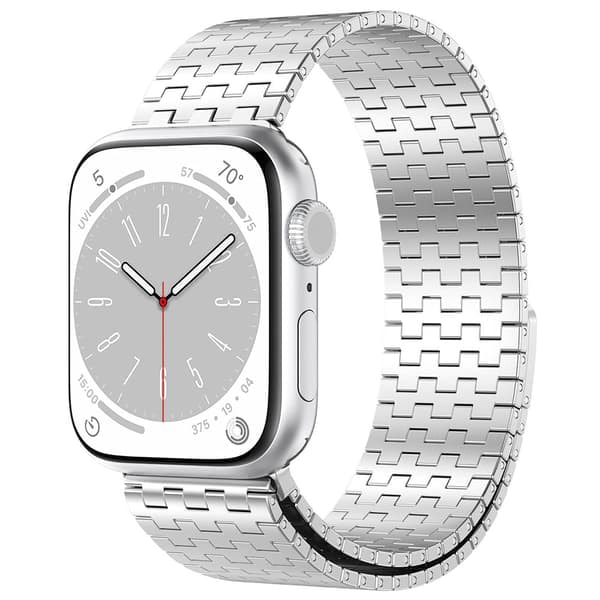 TS Metallarmband med magnet för Apple Watch 38 / 40 / 41mm - Silver