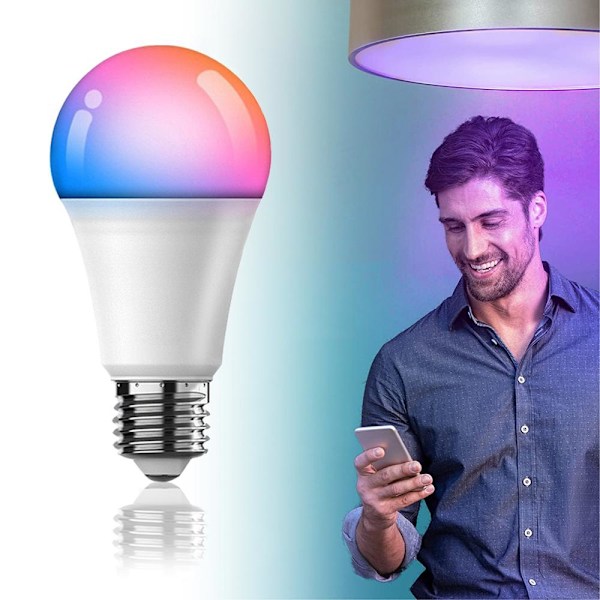 Smart app-styrd LED-lampa E27 55