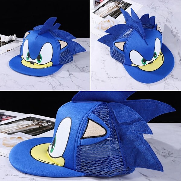 Søt tegneserie Sonic The Hedgehog-caps
