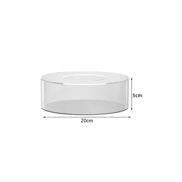 Acrylic Cake Tray Round Cake Tray DIY Cake Refillable Disc Base Clear Cake Stand