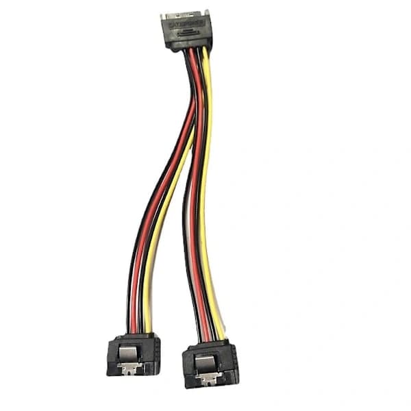 PC Server Computer Harddisk 15 Pin Sata 1 Han til 2 Hun Splitter Strømkabel