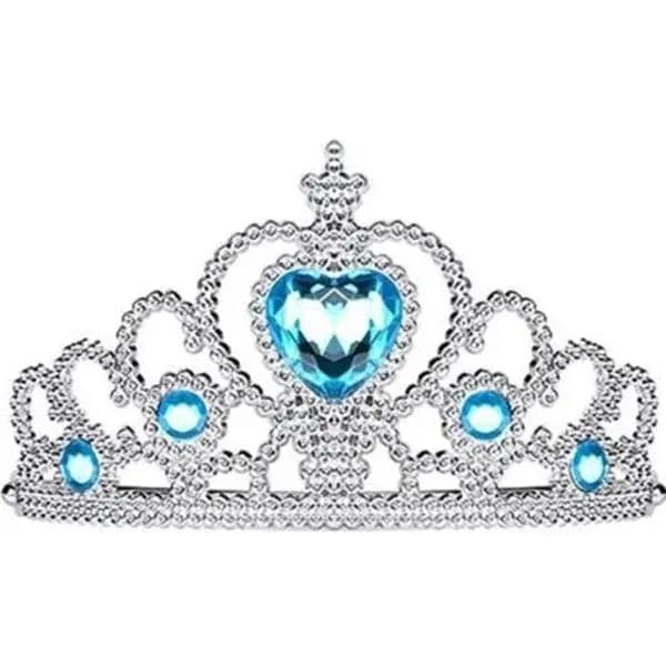 Elsa prinsessekjole + tiara/fletning/handsker - 110 cl