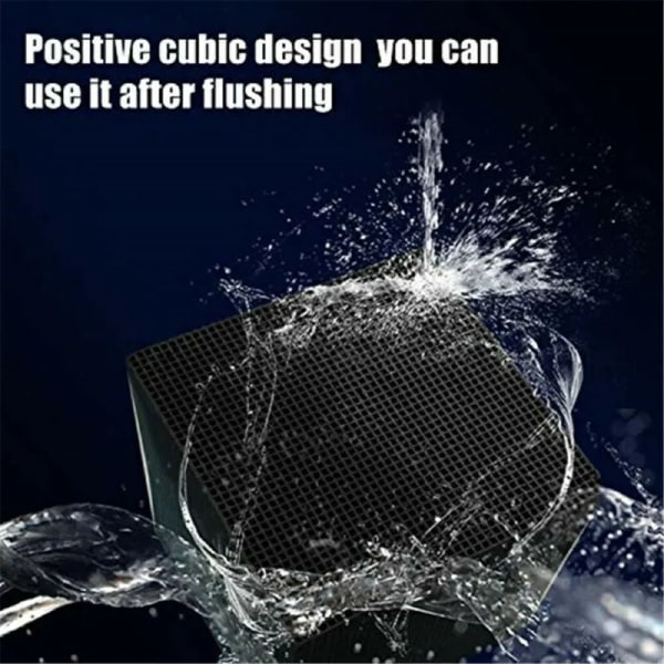 Aquarium Water Purifier Cube Eco-Aquarium Activated Carbon Clean Filter 10*10*5cm