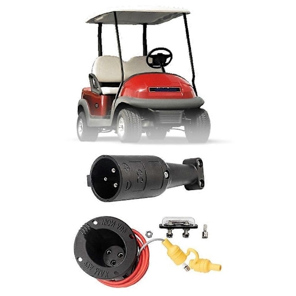 48V Laturin Johto Pistoke & Pistorasia Yhteensopiva Club Car Precedent Golfautojen Kanssa - Täydellinen