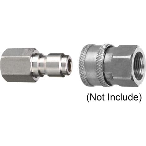 Koppling för högtryckstvätt, snabbanslutningskontakt, 1/4\" NPT-hona, 5000 PSI, 2-pack