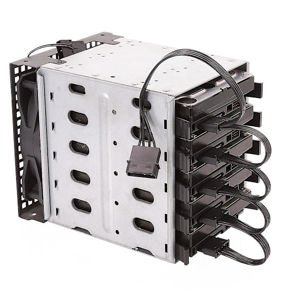 TS-2kpl Molex 4pin Ide - 5 Sata 15pin Kiintolevyn Virtalähde Jakokaapeli DIY PC Severille 18awg 4