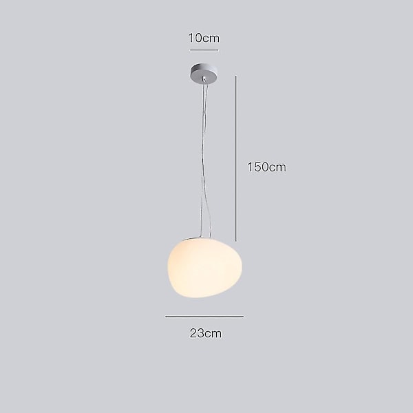 Pendellampe 1 lys Globe Justerbar Kjøkkenlampe 31cm