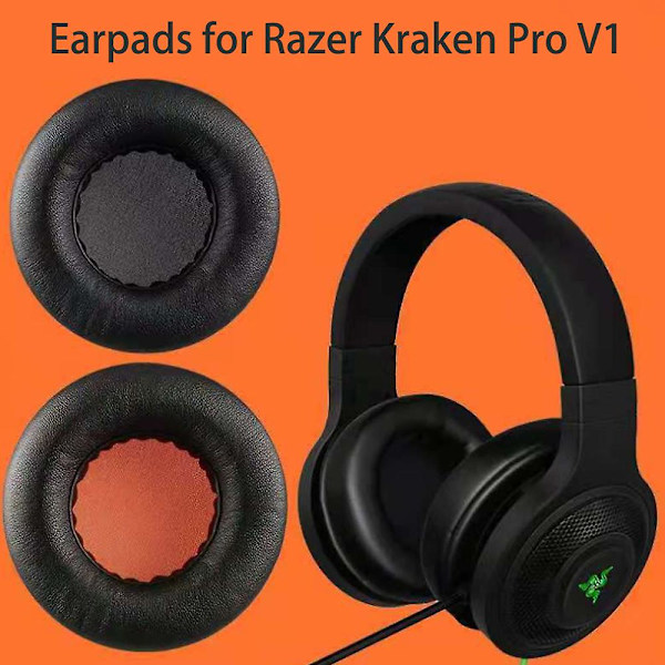 1 par ersättningsöronkuddar kompatibla med Razer Kraken Pro V1-hörlurar