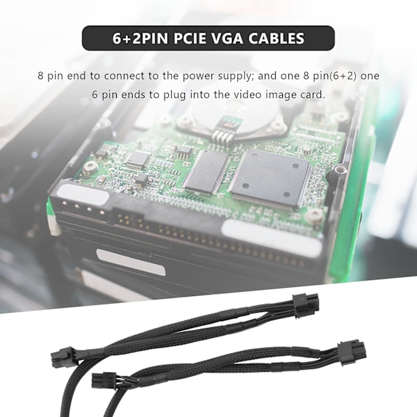 TS-2kpl 8-nastainen kaksois-8-nastainen 6-nastainen Pcie Vga virtalähdekaapeli Supernova G2 G3 G5 P2 T2 Gs G+ 650:lle