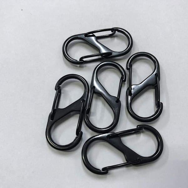 20 stk. Mini S-formede karabinhager i aluminiumslegering