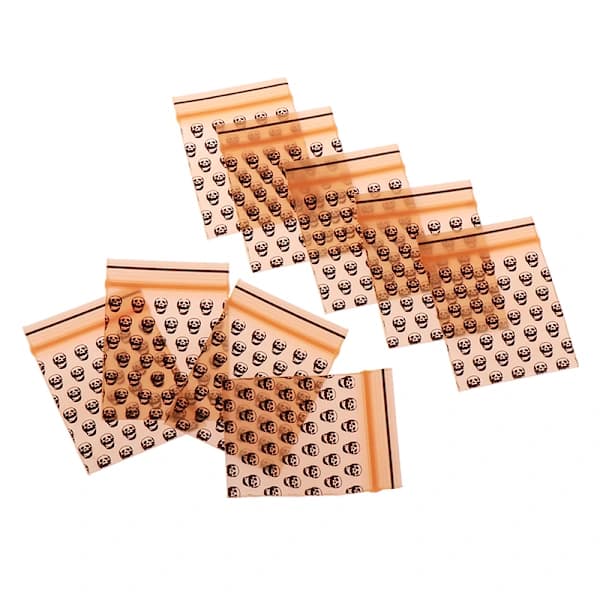 100 kpl pieniä pusseja 1,97 \" X 1,38 \" Mini Zip Lock Poly Designer