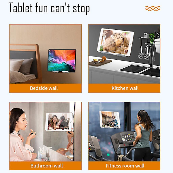 Tabletin seinäteline, tabletin pidike seinälle, telakka Air / Pro / Mini -malleille
