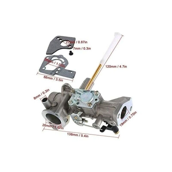 Retrayal kaasutin Briggs & Stratton -moottoreille, osanumerot 498298, 692784, 495951, 492611, 495426, 490533, sopii 5HP-moottoreille.{HH}