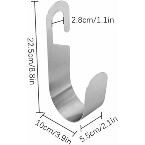 TS-Slangeholder for Hagegjerde Husarbeid Metallkroker Veggfeste for Hageslange