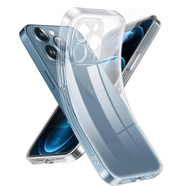 iPhone 12 Pro Max Gennemsigtigt TPU-cover – Ekstra Kamerabeskyttelse iPhone 12 Pro Max iPhone 12 Pro Max