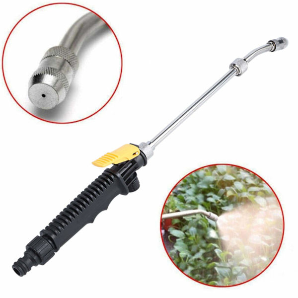 Spray Lance Justerbar Tryckspruta 48cm Högtrycksspruta med Avtagbart Handtag Vattenspruta