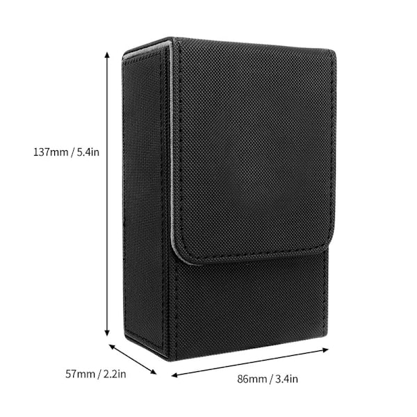 【Lixiang Store】 Stort PU-läderfodral Universellt Tarotkort i Standardstorlek Black