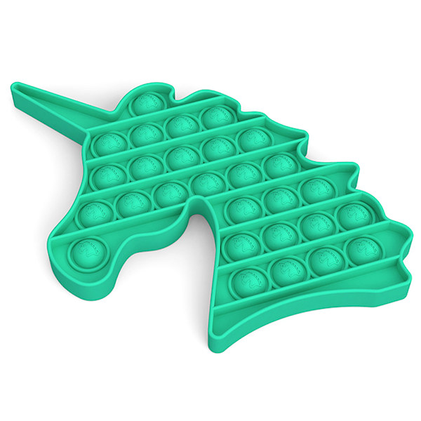 Pop It Fidget Leksak - Flera Färger Stress Sensorisk Leksak Barn Gam Green - Unicorn