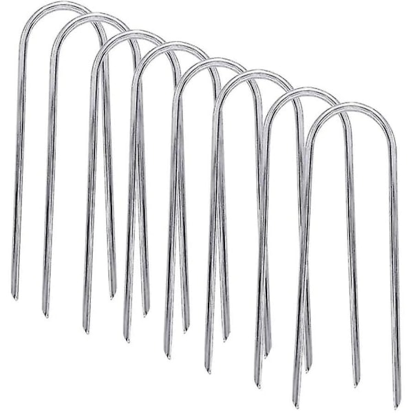 Trampoline Stakes, Heavy Duty Tent Stakes, Galvanized U-Anchors, 8-Pack