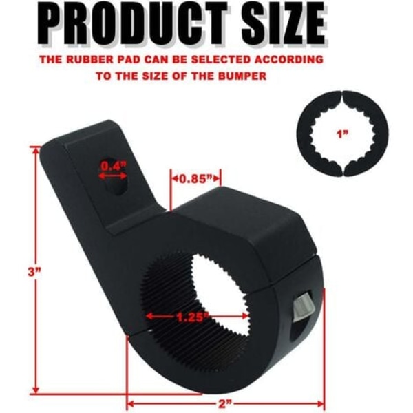 TS-2 stk. 19-30mm Støtte Tagbøjler LED Lysbeslag Rullebøjlsklemmer, til Rullebur til Offroad