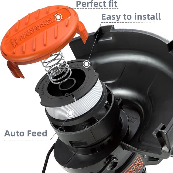 Trimmer Spools Black & Decker GL4525, GL5028, GLC1423L, GLC1825L Grass Trimmer 238