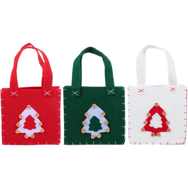 Xmas Candy Tote Bag Tyg Candy Korg Behållare (3st)