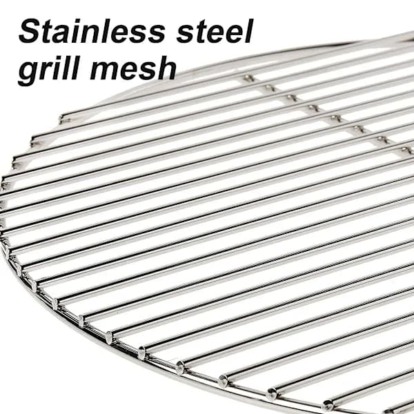 Rund BBQ Grillrist i Rustfrit Stål Erstatningsrist til Kuglegrill Sølv 35 x 35 cm