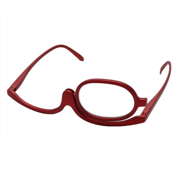 Roterbara kosmetiska läsglasögon för kvinnor tillbehör för kosmetiska kläder 100 Degree Red