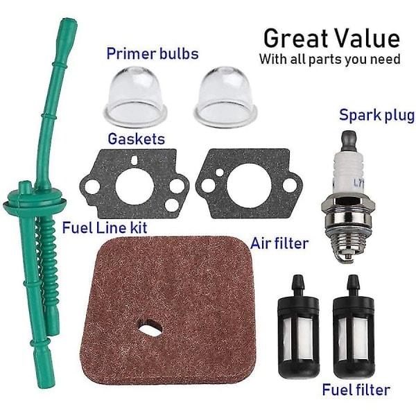 Karburator til Fs55 Fs55r Fs38 Fs45 Fs46 Km55 Hl45 Fs45l Fs45c Fs46c Fs55c Fs55rc Trimmer WeBY sort