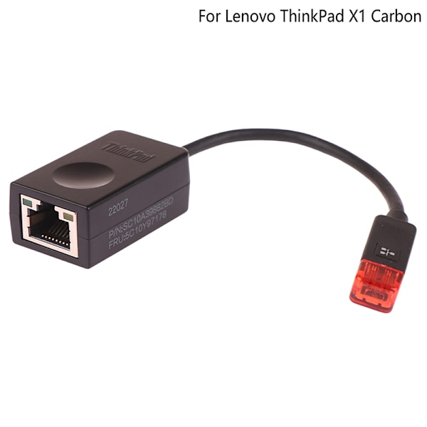 Alkuperäinen ThinkPad X1 Carbon Ethernet-jatkokaapeliadapteri