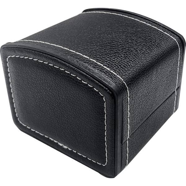 Klockbox, PU-läder Fyrkantig Klocka, Klocka Smycken Armbandsurhållare Enkel Klocka Resefodral