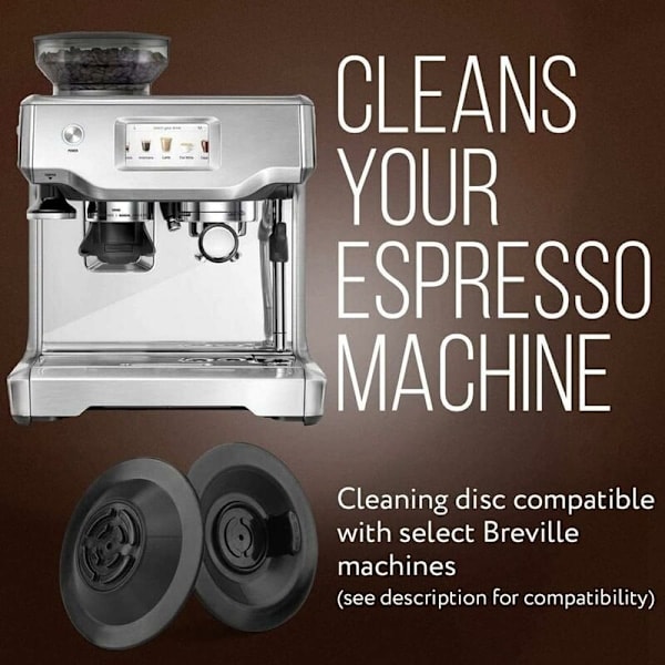 4 st Espresso Rengöringskit Disk för Espressomaskiner - 54mm Backflush Tabletter för Espressomaskin Tillbehör