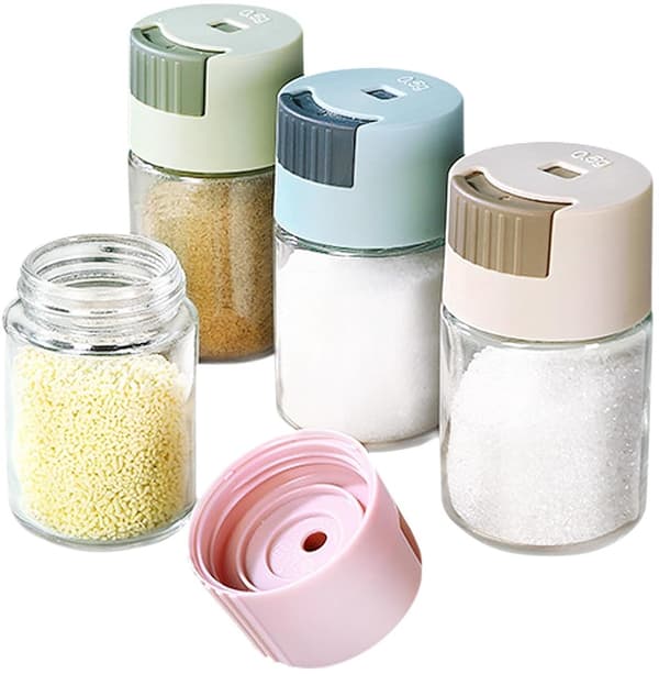 Kryddburkar set om 4 - transparent - 100 ml - högkvalitativt glas