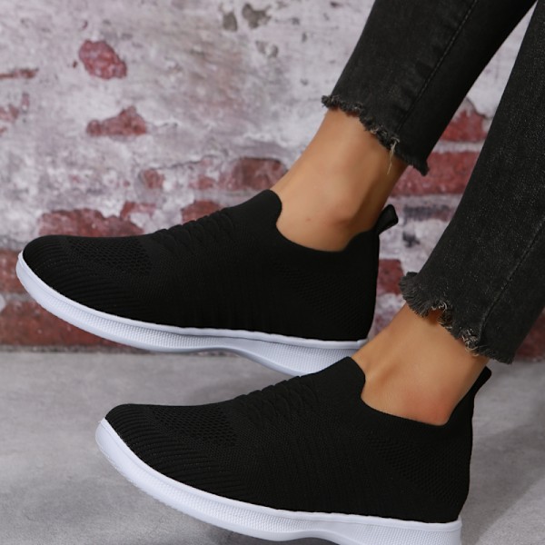 Kävelykengät Naiset Sukka Tennarit Kevyet Mukavat Hengittävät Casual Slip-on Päivittäiset Kengät Zapatillas de Mujer