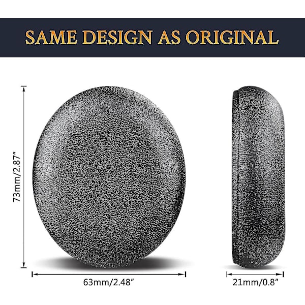Ersättningsöronkuddar för Jabra Evolve2 65 (65ms 65uc USB)/evolve2 40 (40uc 40ms USB)/elite 45h On-ear trådlösa hörlurar