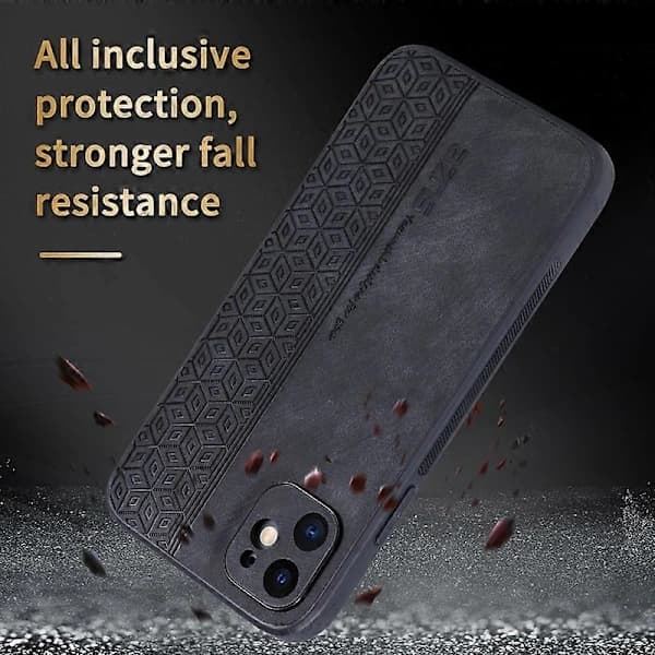 For iPhone 11 AZNS 3D Preget Mobilskall med Skinnfølelse