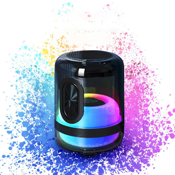 Fullskärms LED-färgade lampor Trådlöst Bluetooth-ljud Utomhus Bärbar Bil Subwoofer Bluetooth-högtalare