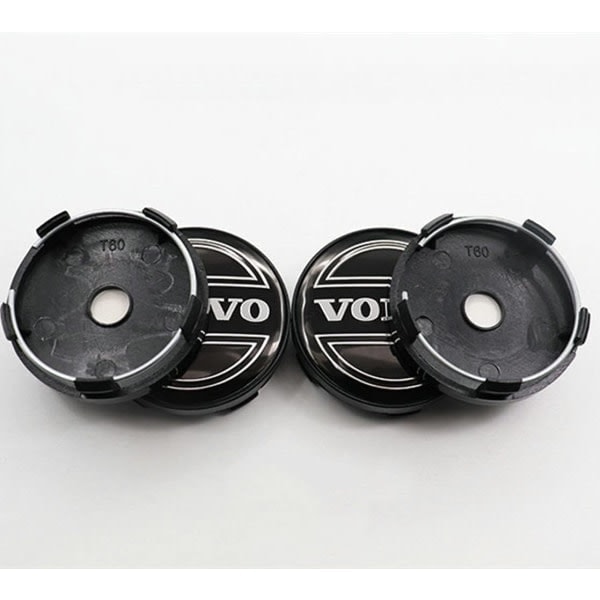 4 stk. 64 mm Auto Center Kapsler Navkapsler til Volvo S40 S60L S80L X