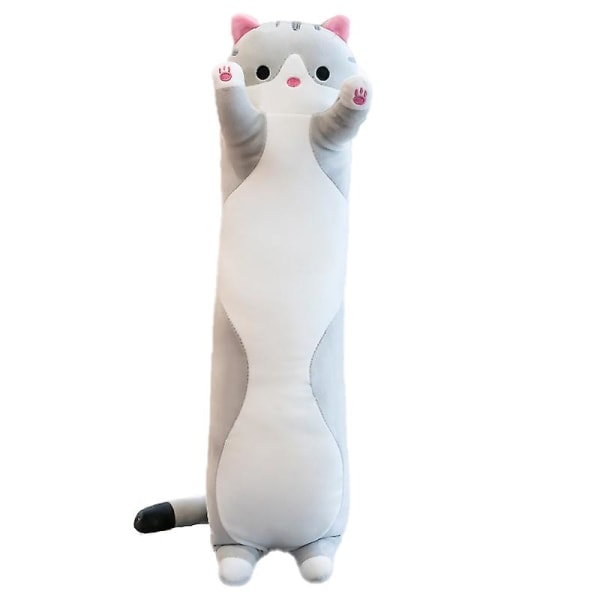 Söt Kudde Katt Plyschleksak Kramar Söta Stoppade Leksaker Kattkudde för Barn Present 50/70cm Rosa 50cm